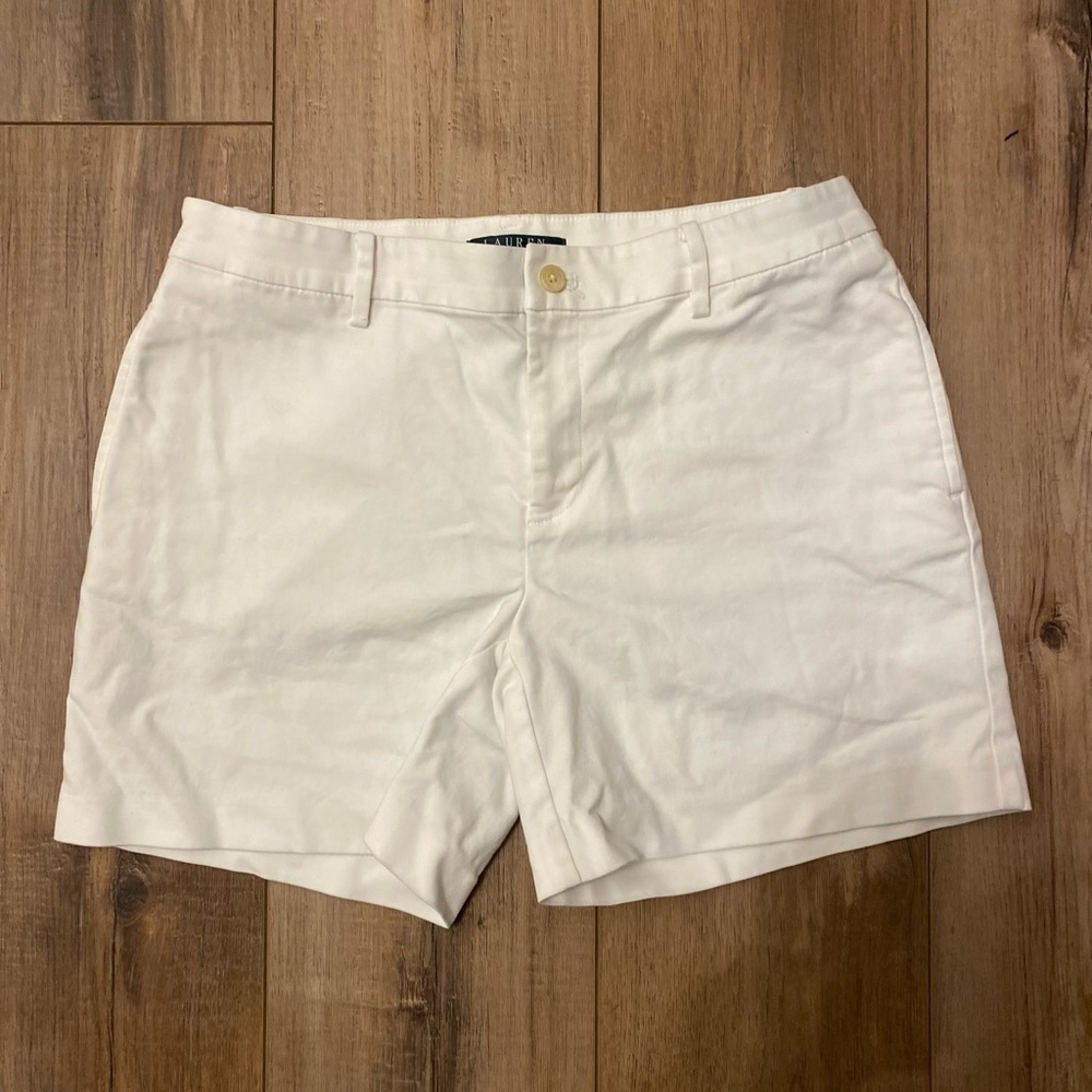 Ralph Lauren Linen White Shorts